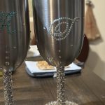 Blinged Wine Tumblers with Stem