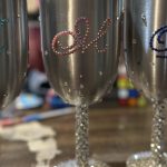 Blinged Wine Tumblers with Stem