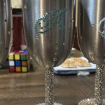 Blinged Wine Tumblers with Stem